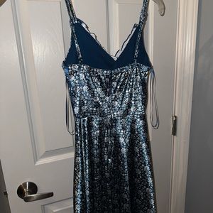 Mini blue flowers dress